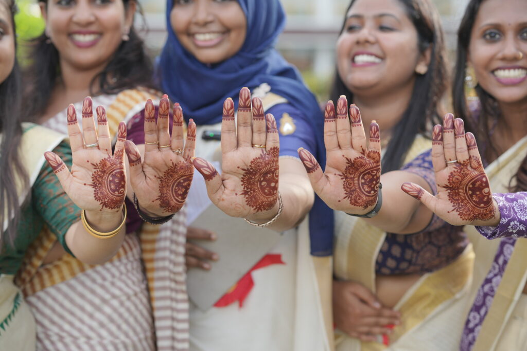 onam mehendi design at innovation onam celebration trivandrum